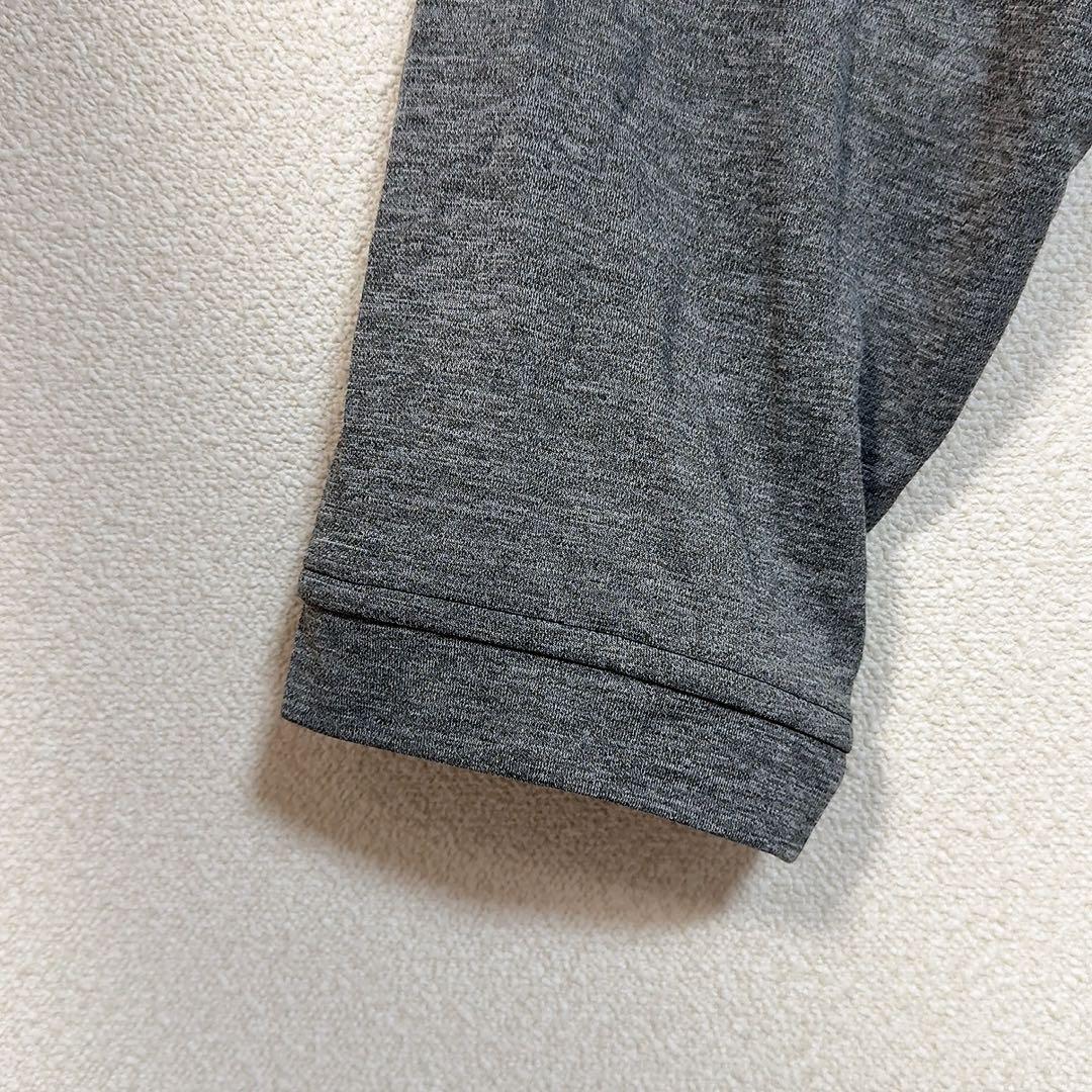 adidas 長袖ウェア 【2XL】 グレー ブラック ハーフジップ ハイネック