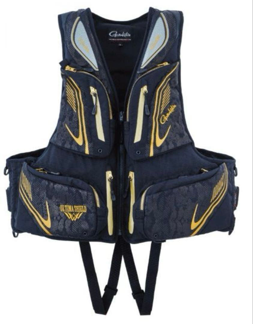 がまかつ　アルテマシールドベスト　パイソンブラック LL