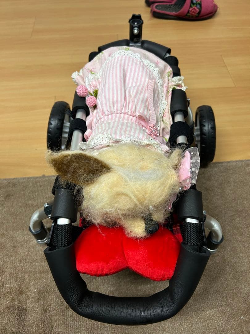 美品♡犬の歩行器＆手押し棒付き