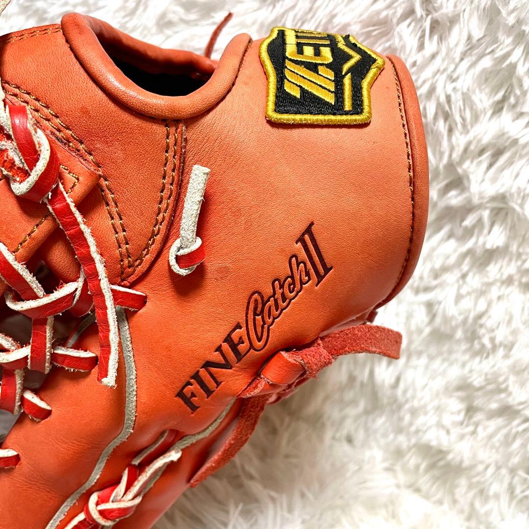 【極美品】ZETT ファインキャッチ II 左投げ用 グローブ グラブ 本革