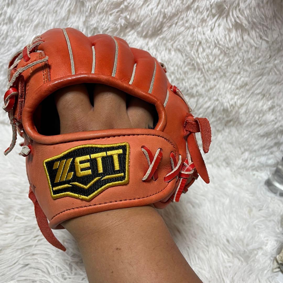 【極美品】ZETT ファインキャッチ II 左投げ用 グローブ グラブ 本革