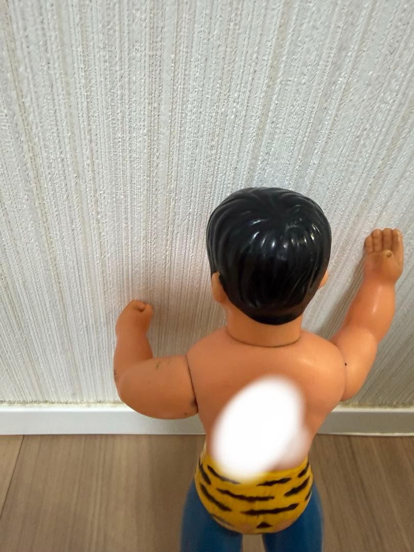 当時物　中嶋製作所　タイガーマスク　ソフビ　面取れ