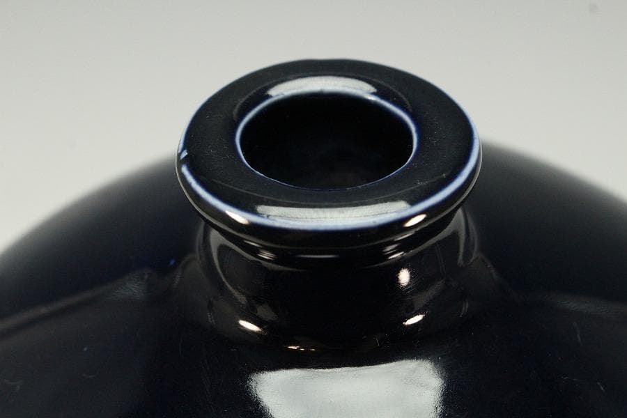 中国美術 瑠璃釉 纏白龍紋 梅瓶 内府 款 時代物(K-XA831)