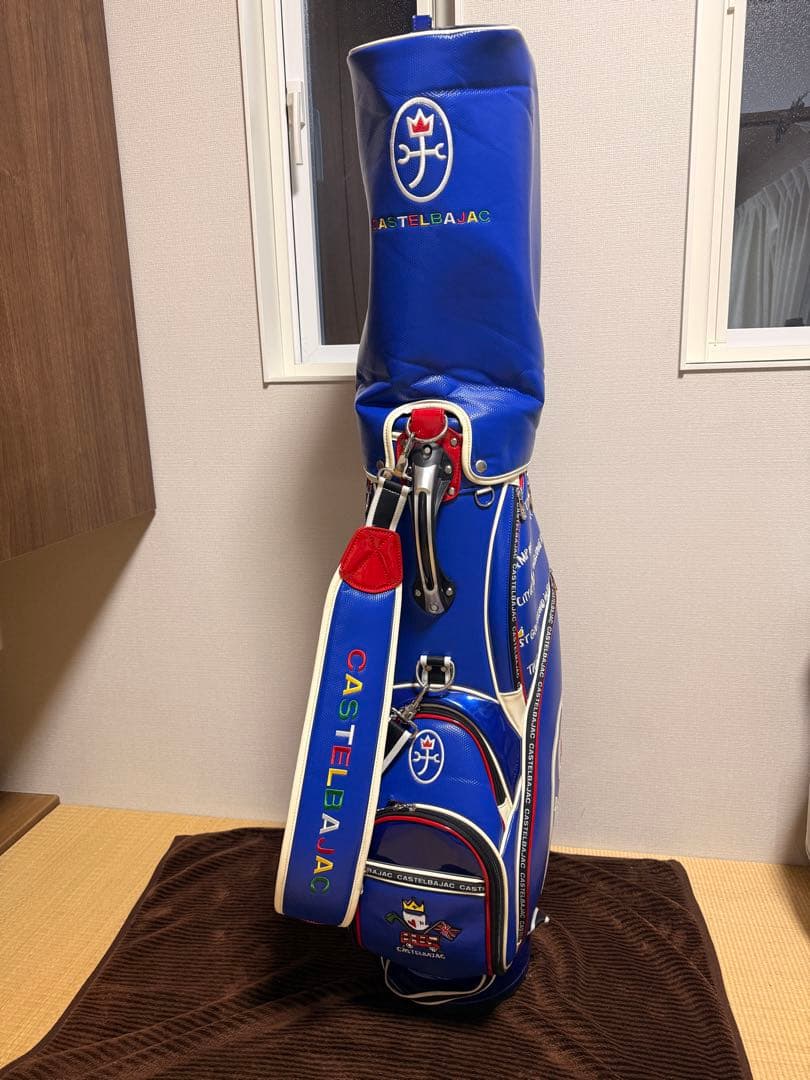 カステルバジャック ゴルフ キャディバッグ ヘッドカバー付き‪✕‬4個