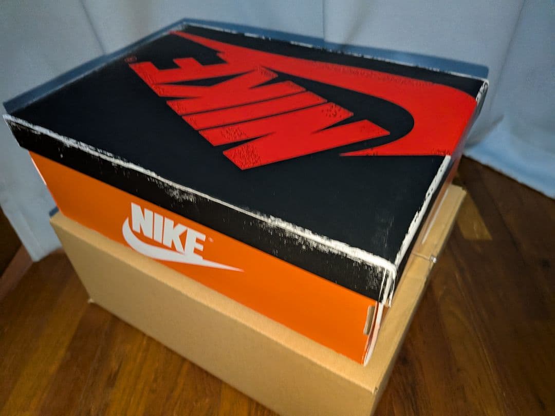 未使用 NIKE Air Jordan 1 ブルー/ホワイト ハイカット 鑑定済