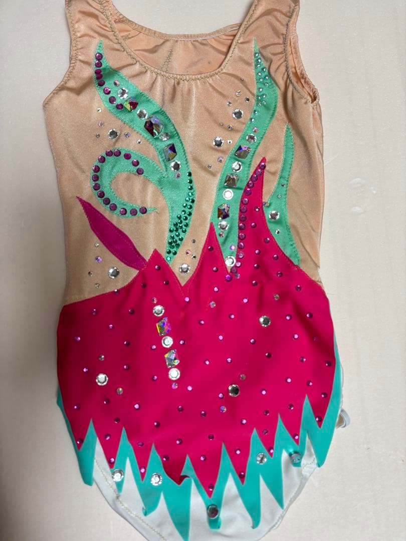 新体操　競技用　大会用　発表会　衣装　レオタード　130 140 サイズ