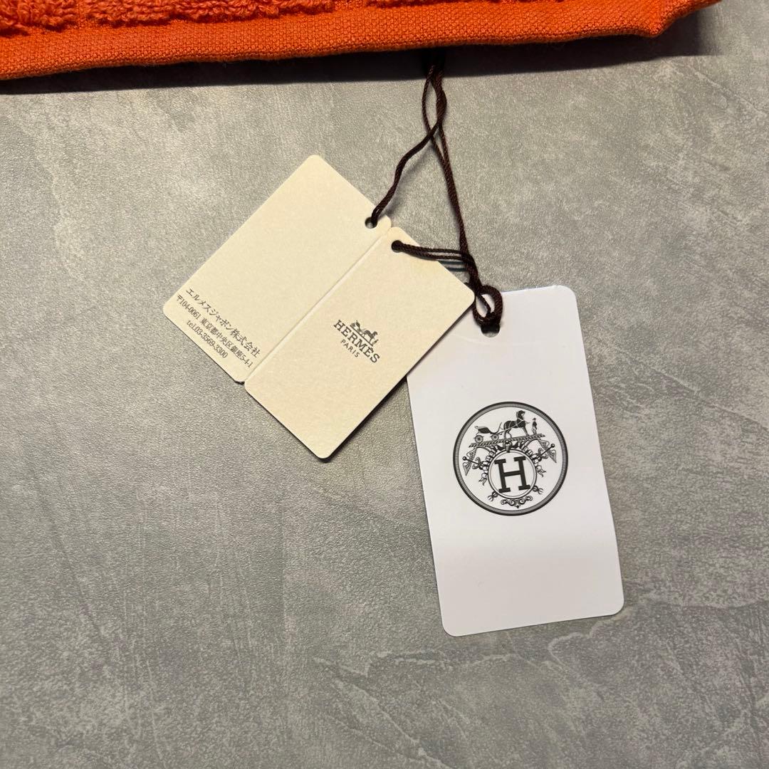 エルメス カレ・タオル 《ステアーズ》 ハンドタオル 箱・リボン・ショッパー付