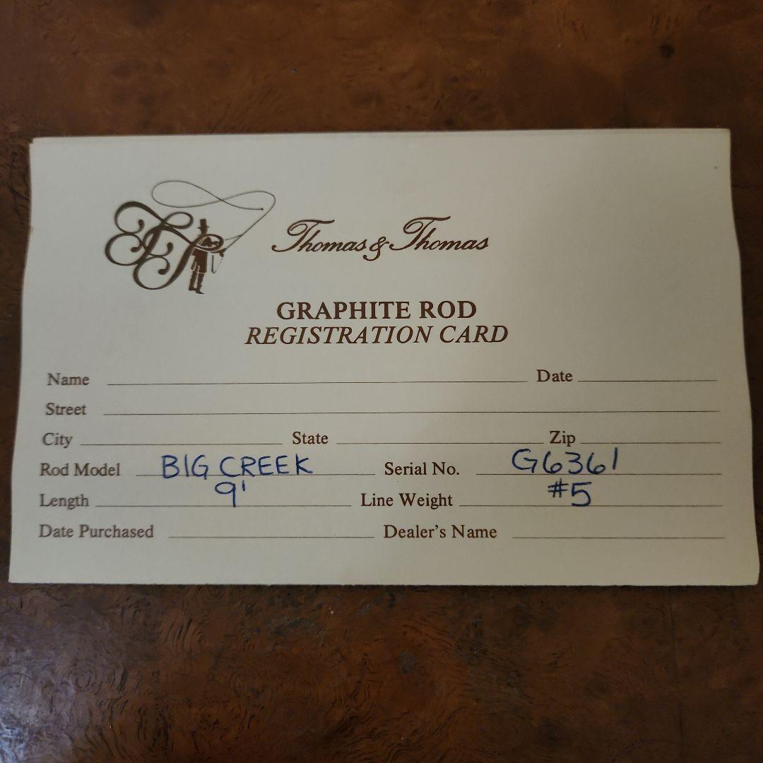 Old Thomas &Thomas 『Big Creek』