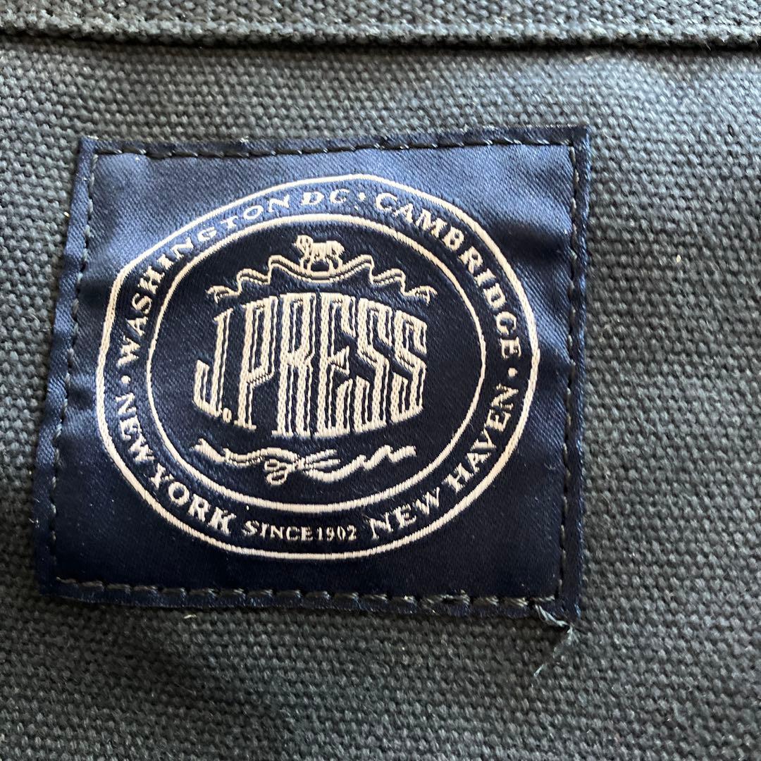 J.PRESS NAVY 帆布ボストンバッグ