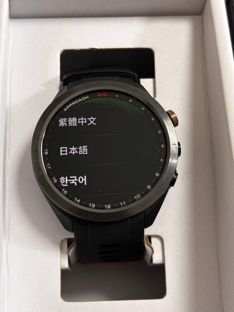 【新品同様GARMIN Approach S70 47mm GPSゴルフウォッチ