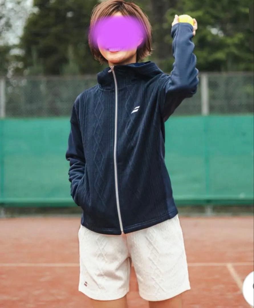 バボラ テニス パーカー ジャケット レディース BWT4176 ネイビー L