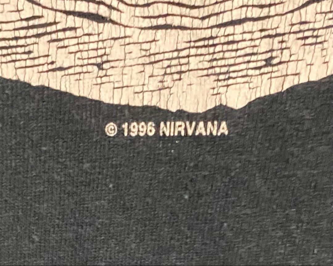 NIRVANA サークルTシャツ 古着 バンT ヴィンT ギルダン コピーライト