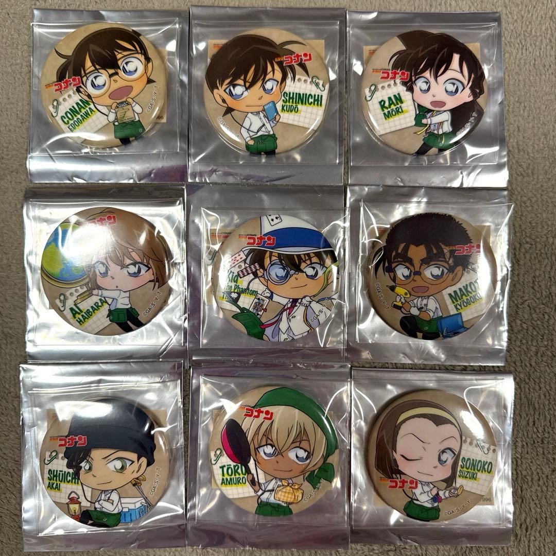 名探偵コナン　東急ハンズ　紺青の拳　缶バッジ　9種　毛利蘭　灰原哀　怪盗キッド