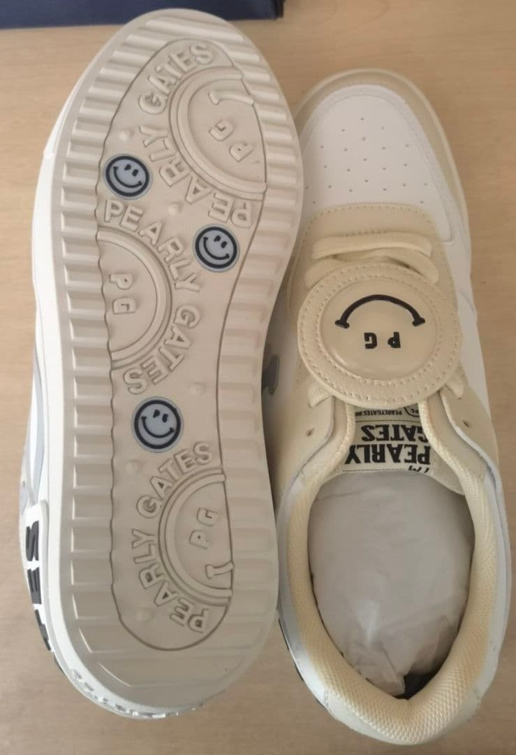 即発送対応●23-24.5cm展開●ゴルフシューズホワイト/イエロー