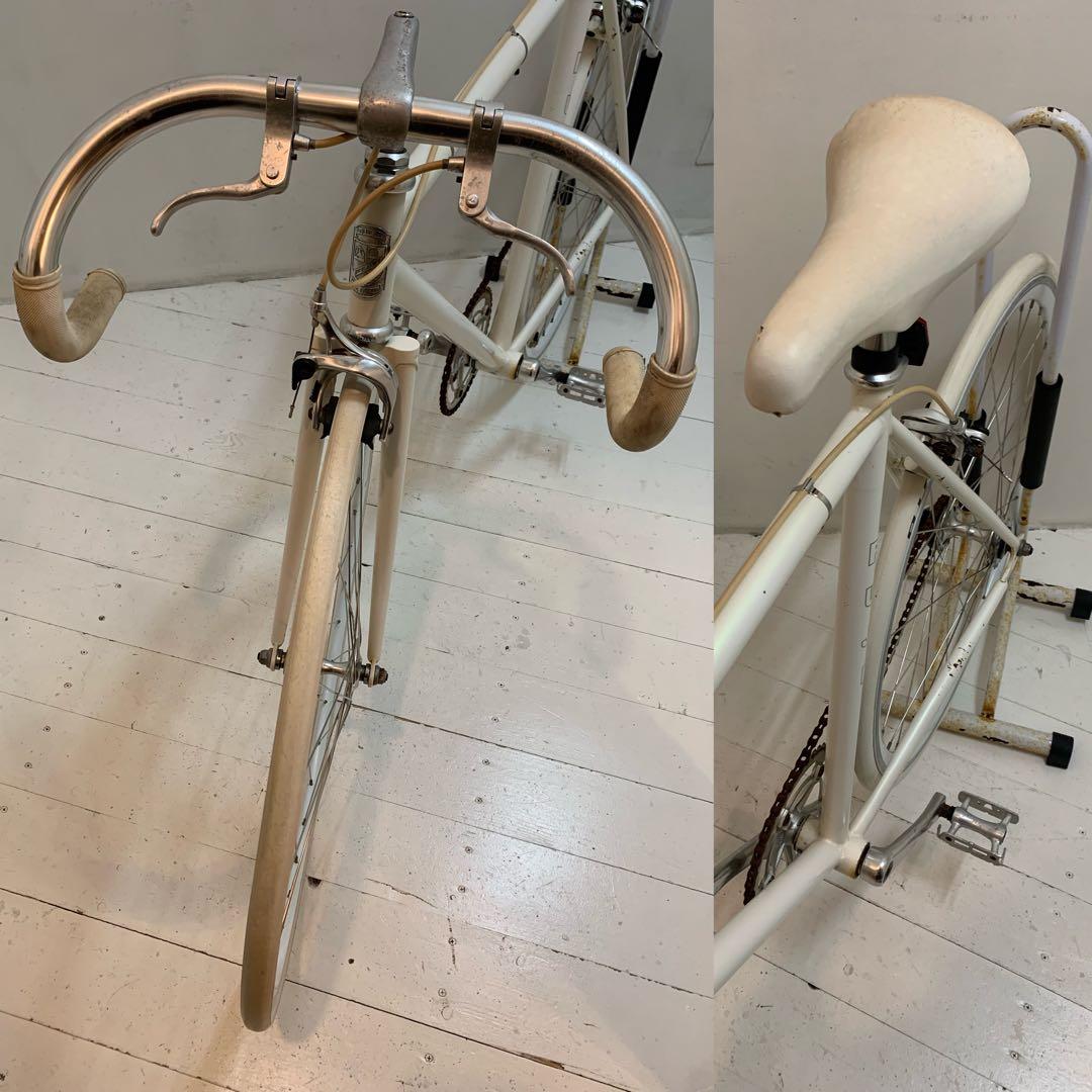 FUJI FEATHER フジ フェザー ピストバイク オーロラホワイト 54