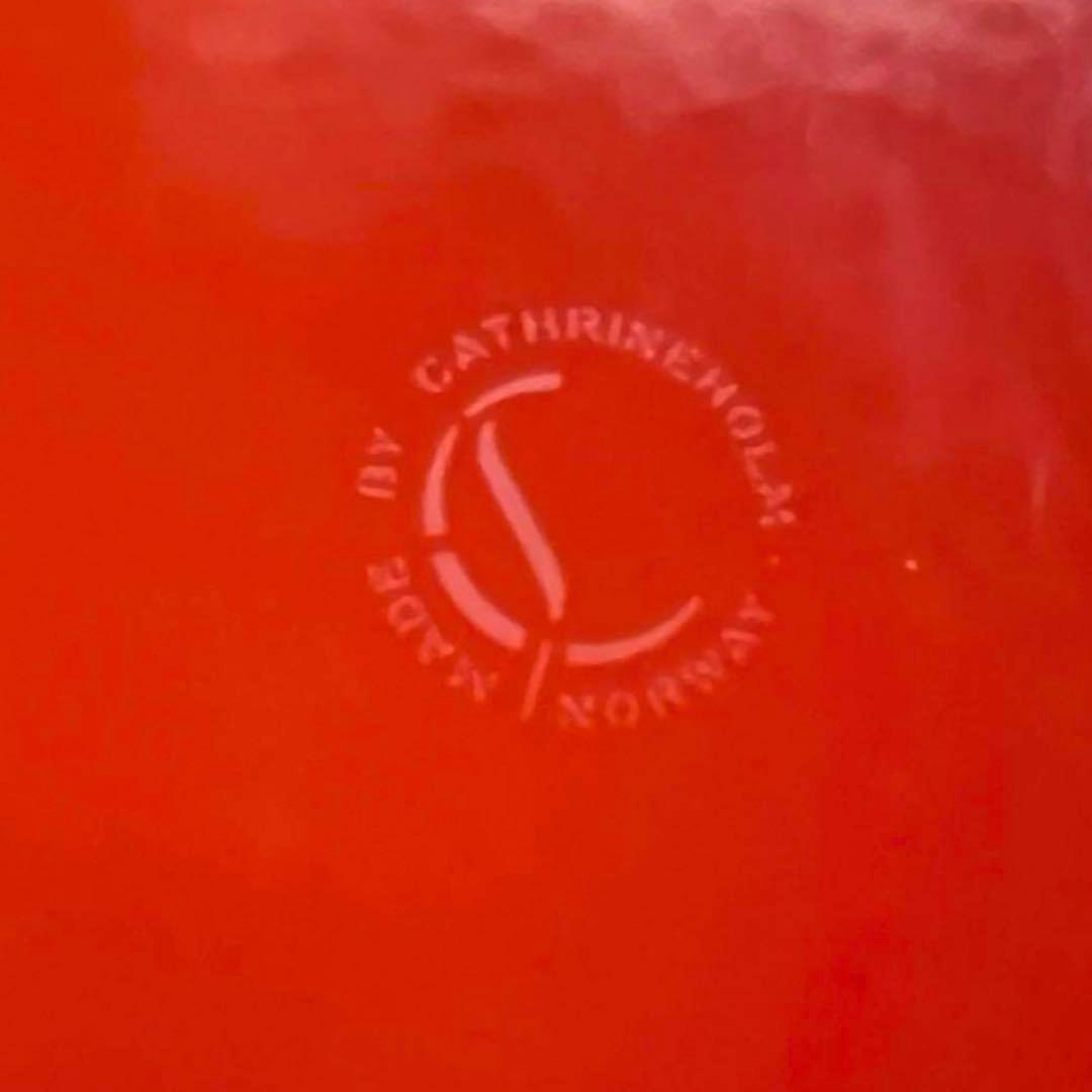 キャサリンホルム ロータス プレート 31㎝ オレンジ 北欧 ビンテージ