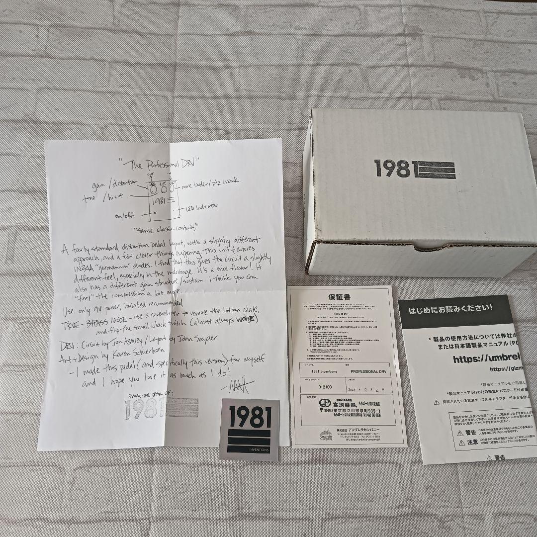 ギター 1981 Inventions DRV SILVER w/ DeLorean