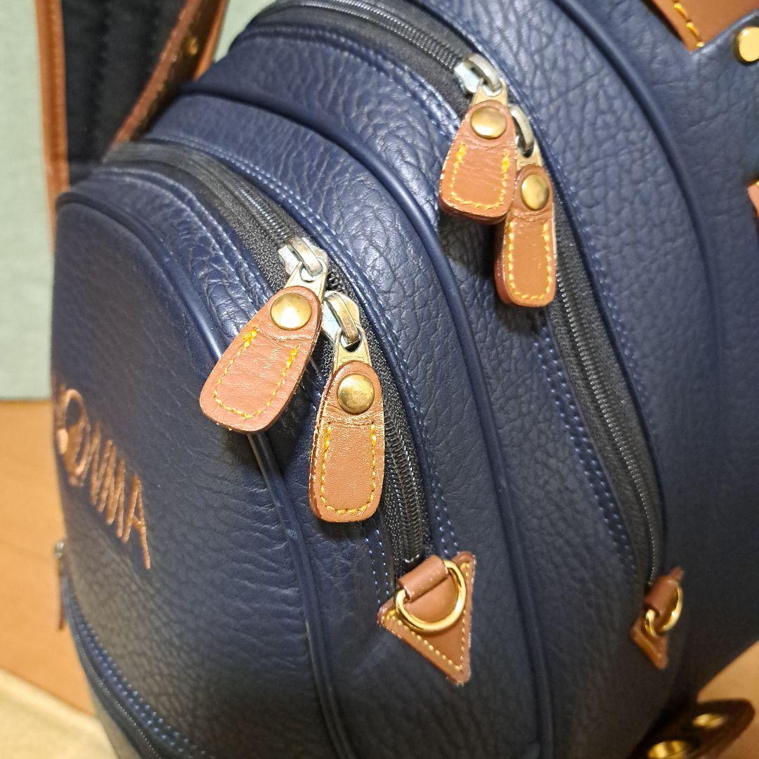 HONMA ゴルフバッグ。フード付き。美品！ 1部本革。