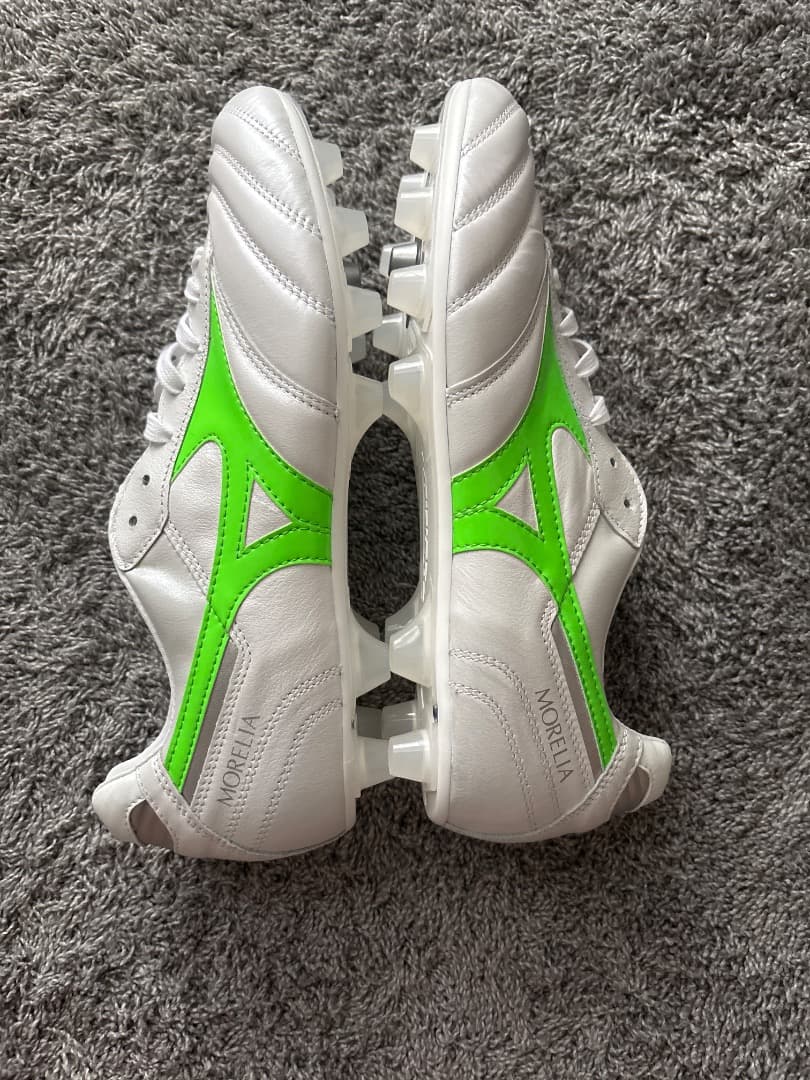 Mizuno Morelia サッカーシューズ 日本製 ホワイト/グリーン