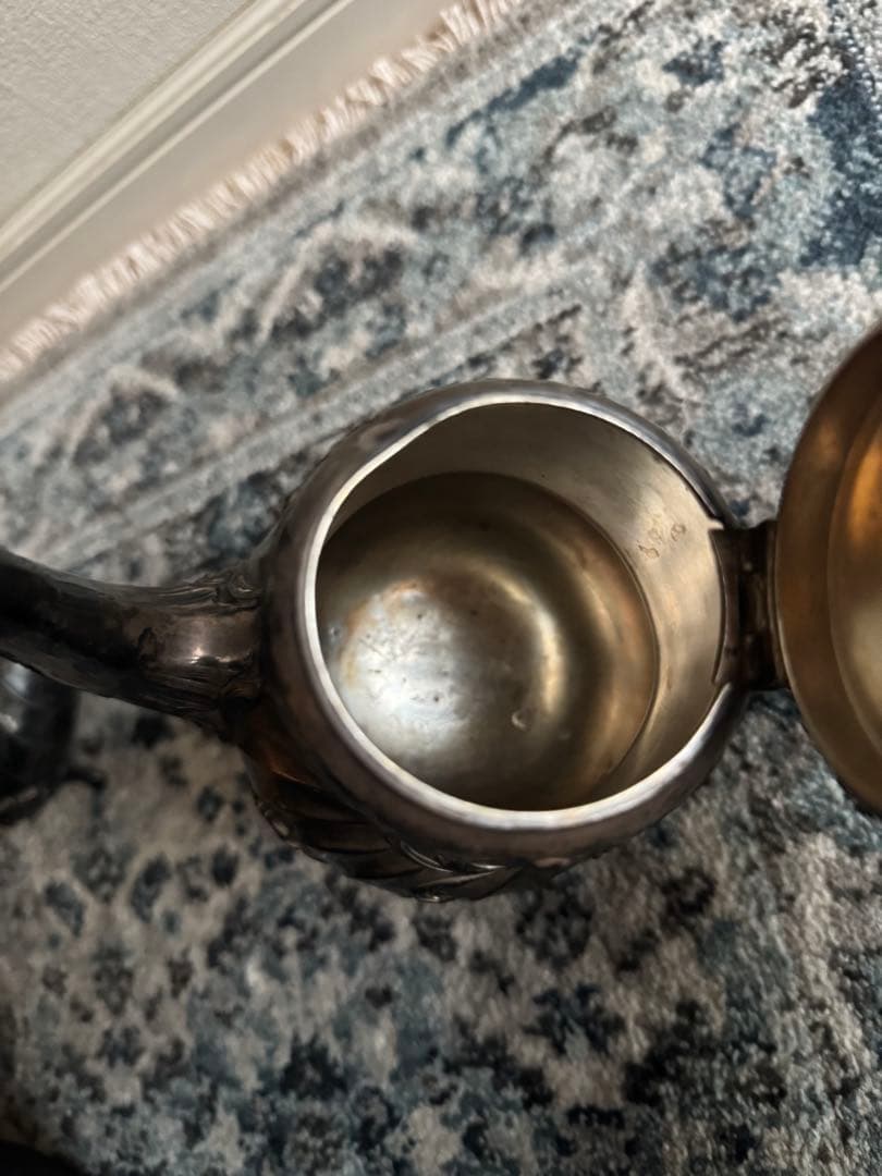 クリストフル ガリアのティーポットとミルクポットのセット