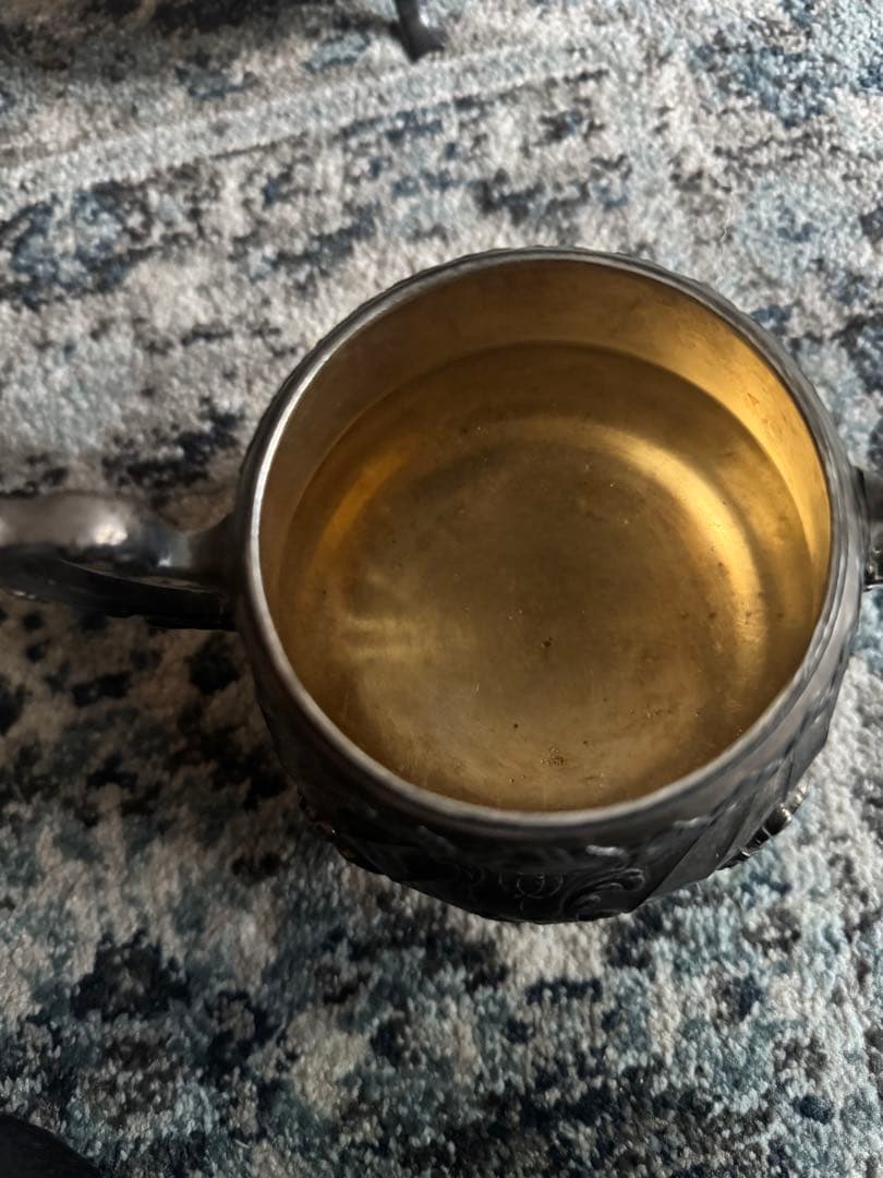 クリストフル ガリアのティーポットとミルクポットのセット