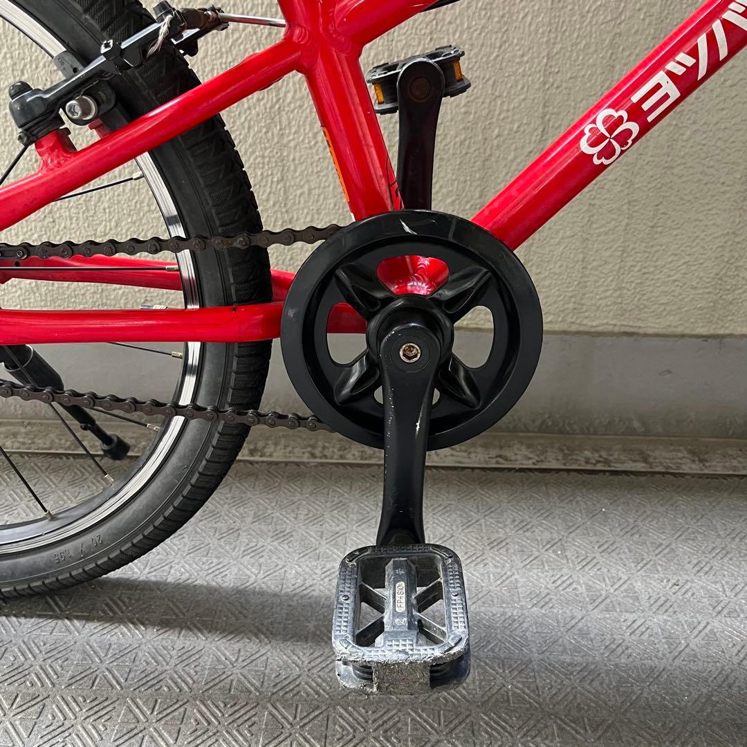 なつきんぐ【20インチ】　ヨツバサイクル ヒーローレッド　子供用自転車