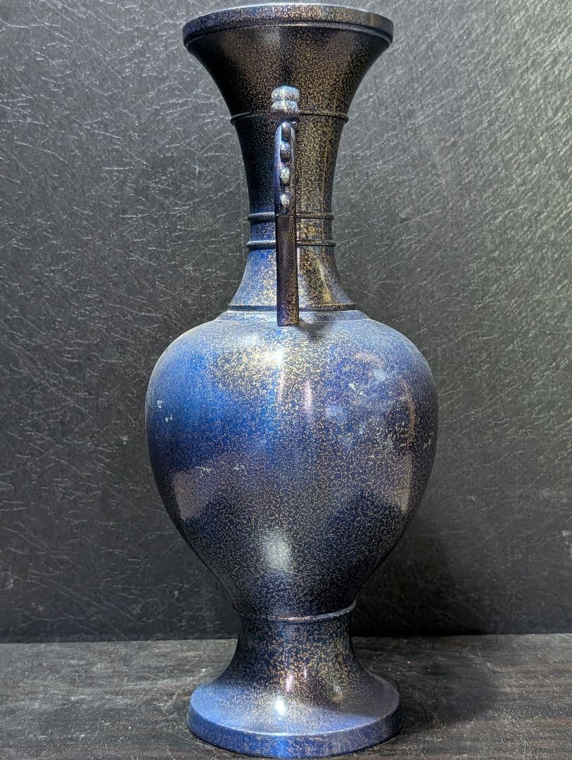 花瓶 イタリア コバルト 花瓶 Seguso Vetri d'Arte ？