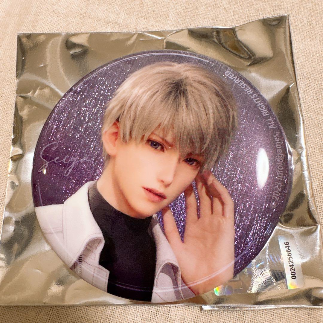 新品 恋と深空　缶バッジ セイヤ　スイパラ　リアル顔