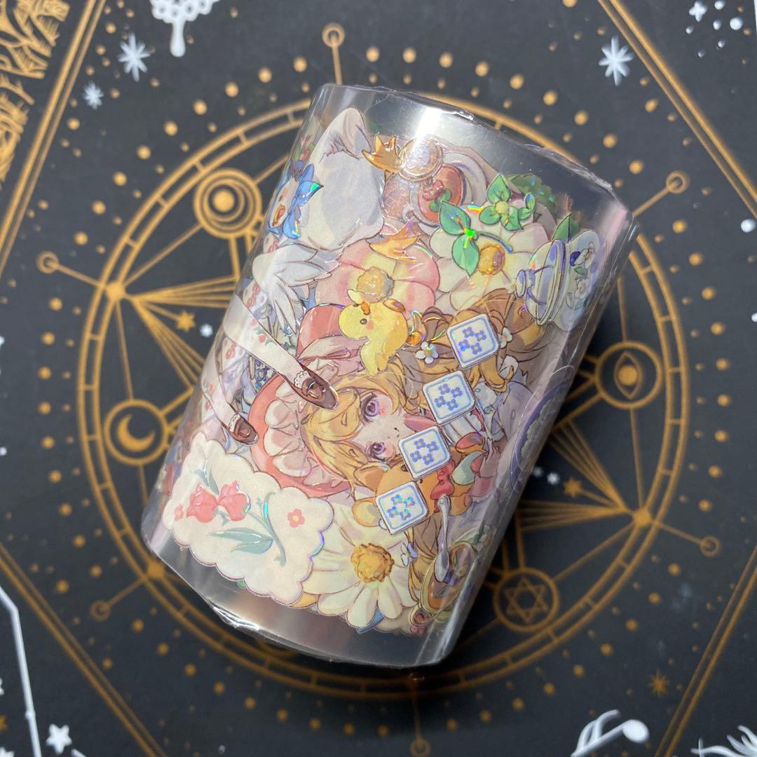 【X】海外　10m巻　貝殻光マスキングテープ　人物系/女の子/男の子