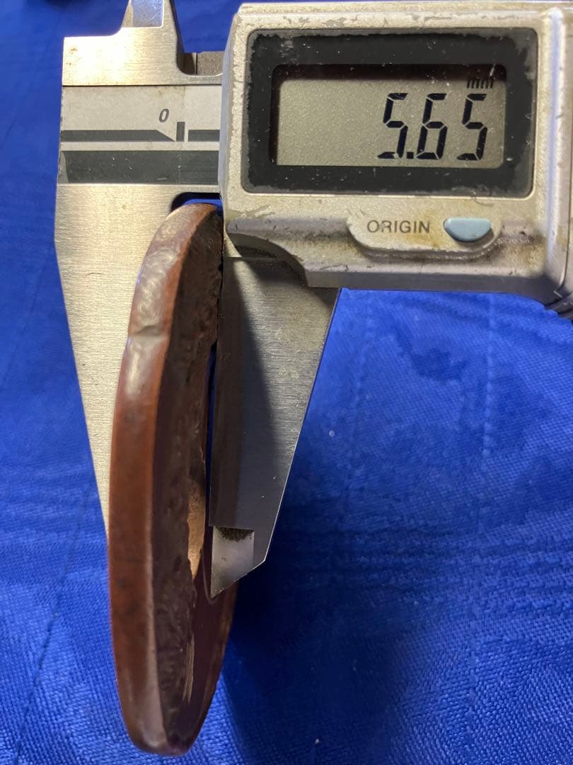 日本刀　刀　鍔　銅製　松の柄