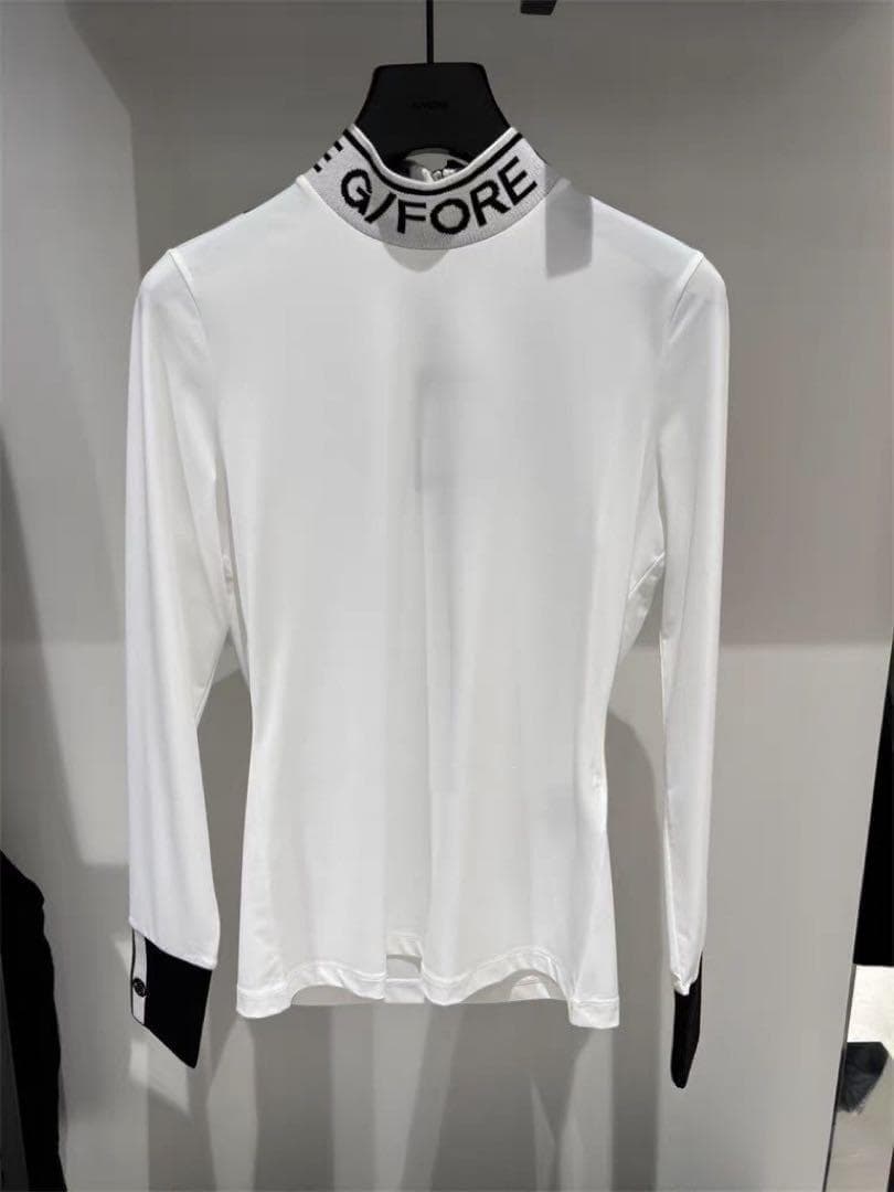 【新品】G/FOREレディースゴルフウェア・ハイネック　白L