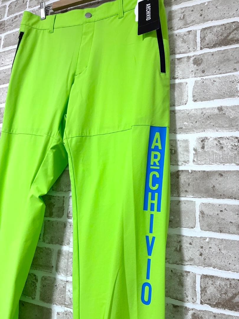 【限定1着】新品 アルチビオ メンズ ゴルフパンツ サイズ50 ライムグリーン