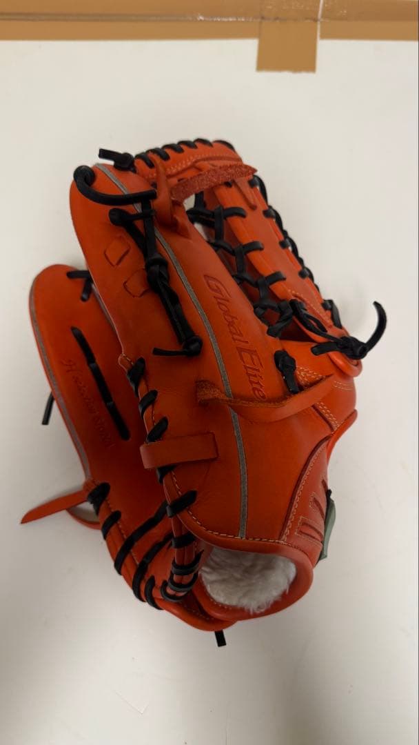 Global Elite 軟式グローブ オレンジ ミズノ