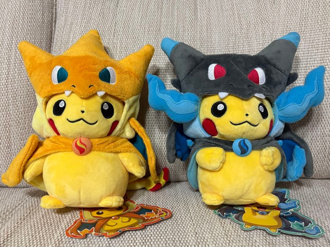 ポケモンセンター ぬいぐるみ【タグ付き】 メガリザードン ポンチョピカチュウ