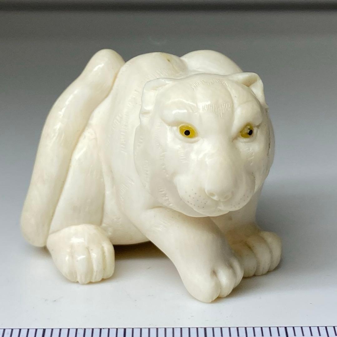 阿部賢次 根付 寅 ケース付 43g 東キ8-0207☆2F トサエオ