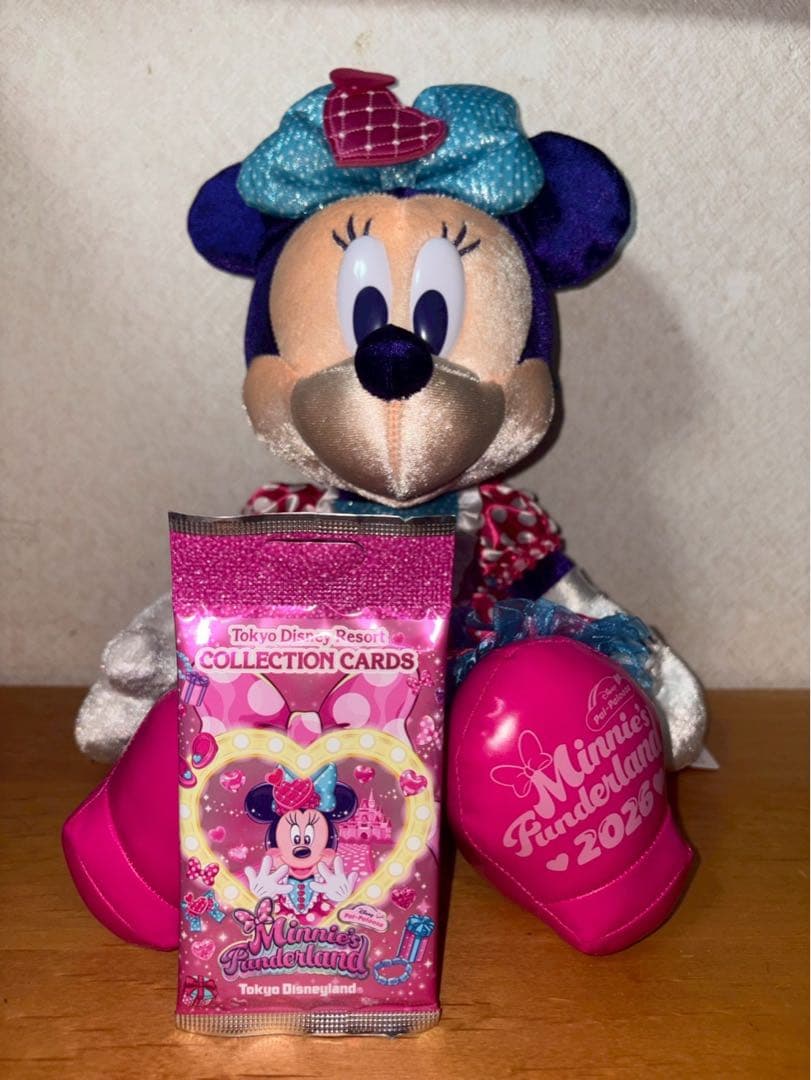 ミニーパルパルーザぬいぐるみ&ミニーコレクションカード