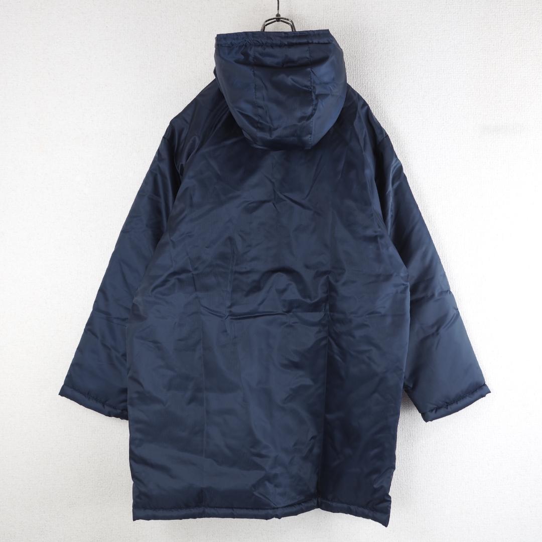 G9808*MIZUNO ミズノ☆ワンポイント☆ベンチコート☆紺ネイビー☆M