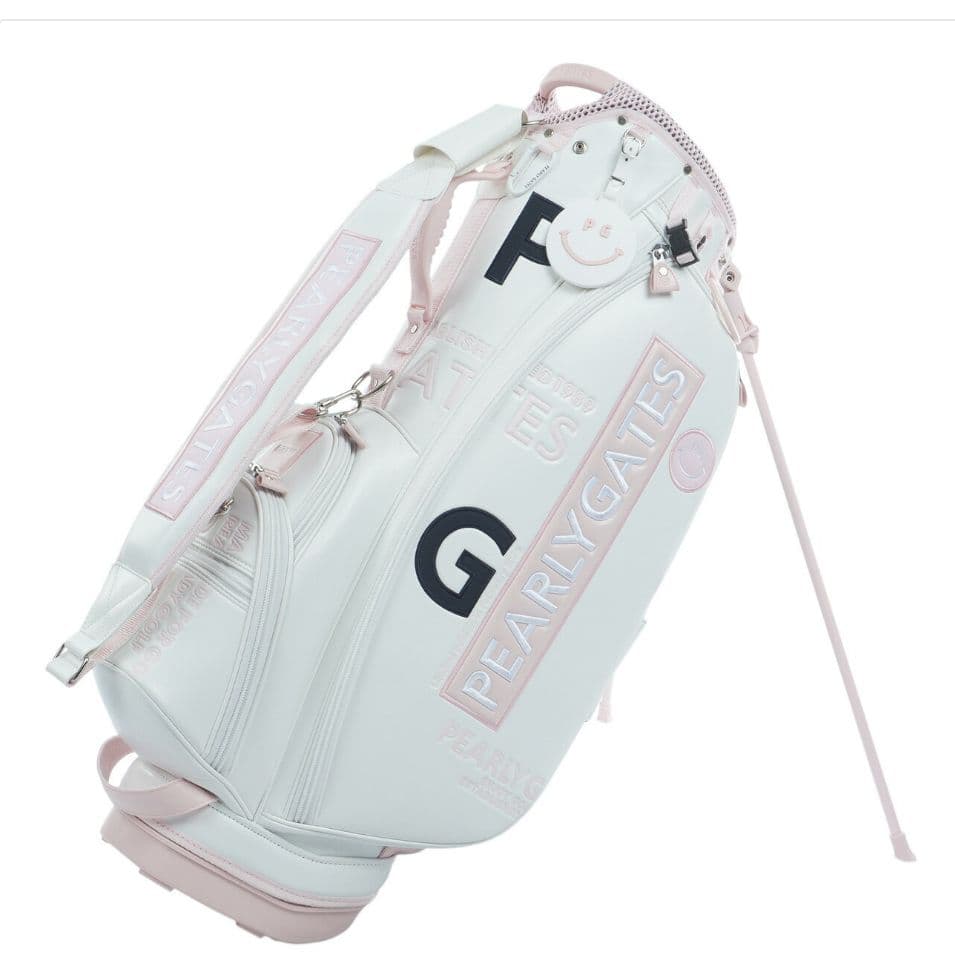 PEARLY GATES ゴルフバッグ 89 ホワイト・ピンク