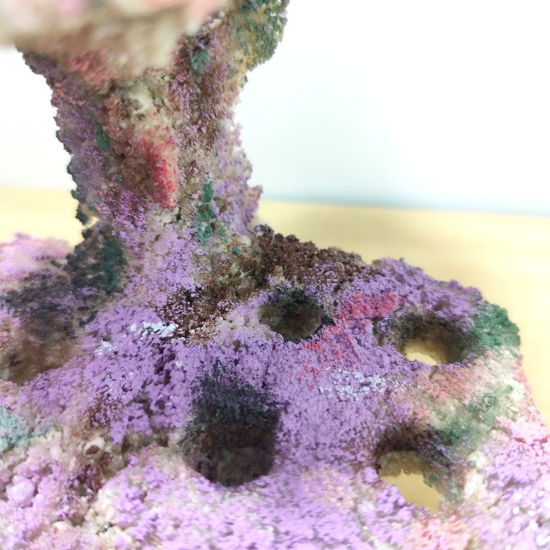 プラグ穴付き アク抜き不要人工ライブロック 海水水槽 レプリカ コーラルフラグ6