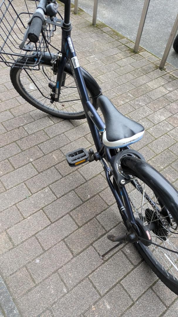 子供用自転車 ブラック STAMEN 前面バスケット付き