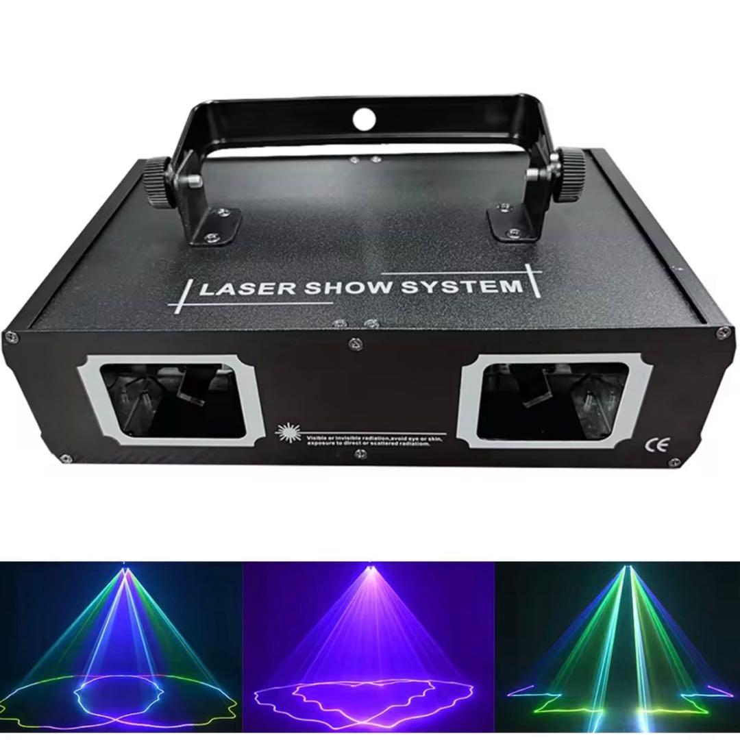 ステージライト ビーム2束+エフェクト 25パターン DMX512制御対応