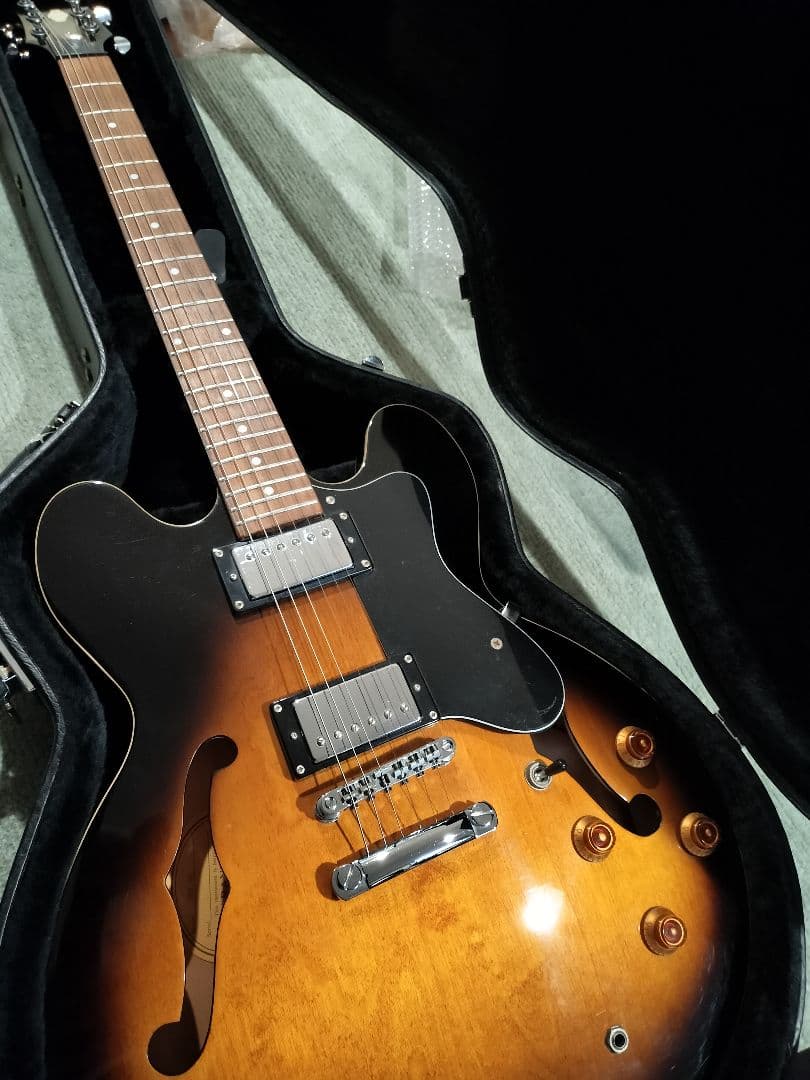 ハードケース付　Epiphone　DOT VS　美品EEシリアルgibson青島