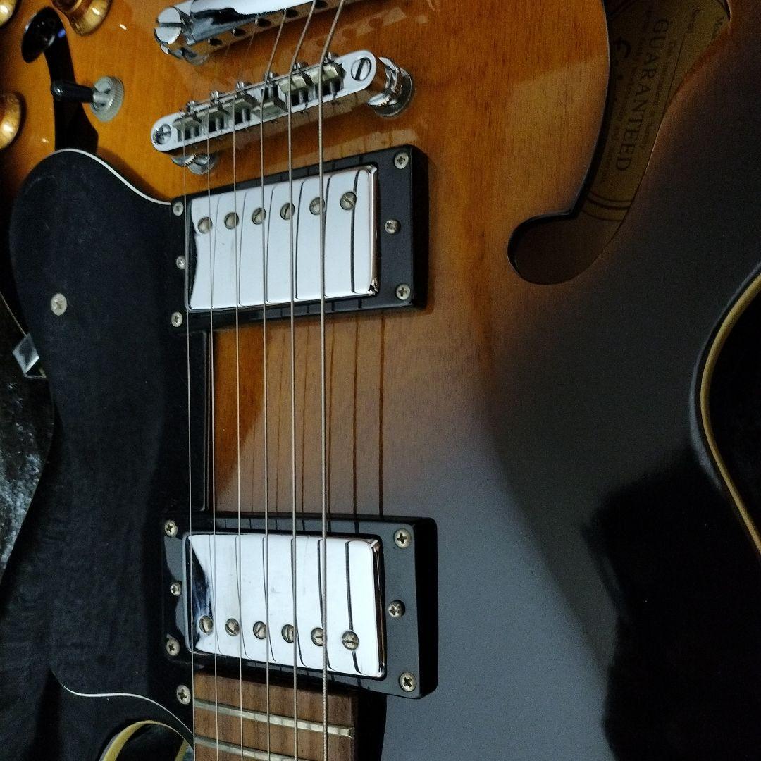 ハードケース付　Epiphone　DOT VS　美品EEシリアルgibson青島