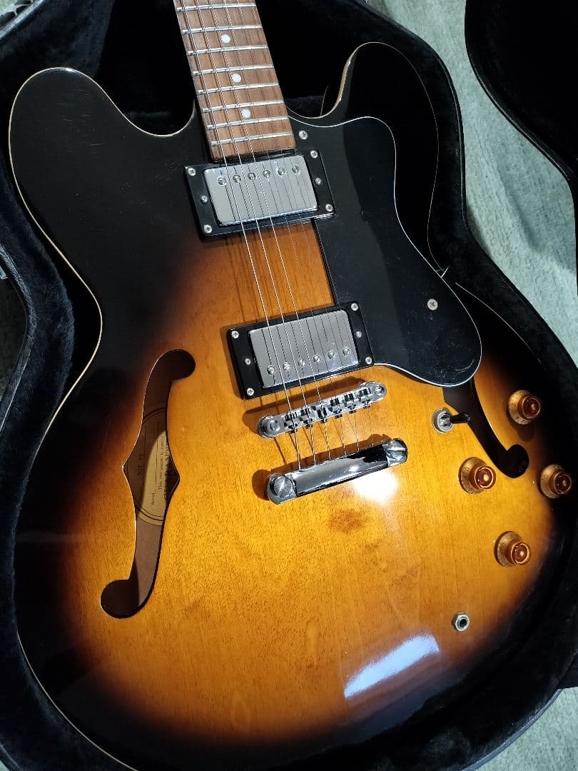 ハードケース付　Epiphone　DOT VS　美品EEシリアルgibson青島