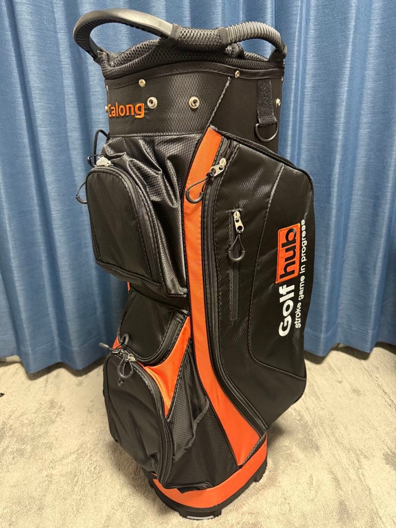 新品 未使用 キャディバッグ golf hub 9.5型 ゴルフバッグ