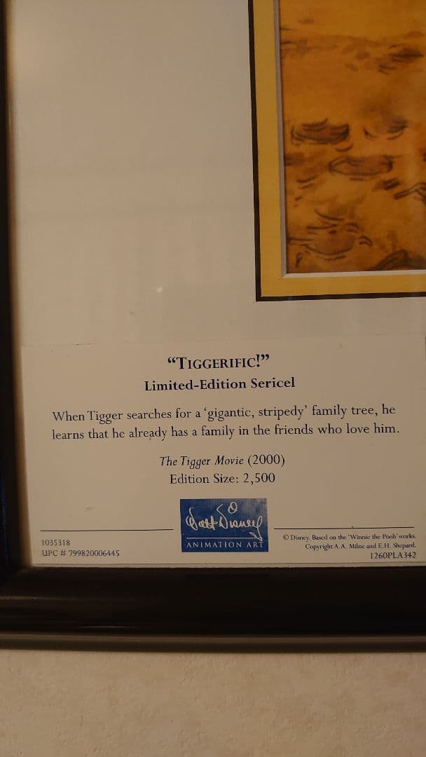 ✨️最終値下げ✨レア入手困難✨ディズニー セル画 ティガー✧*。オマケ付き✨