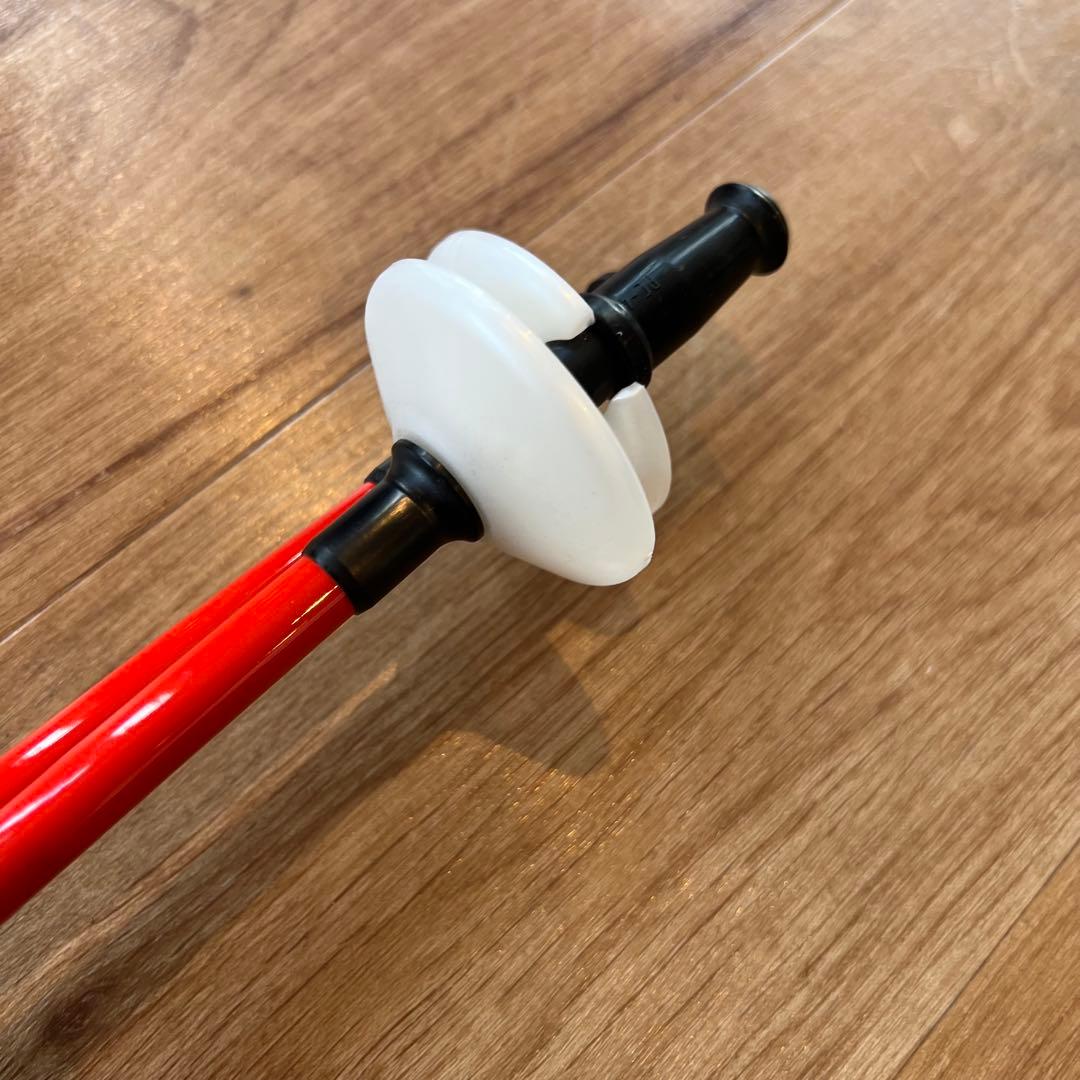 オガサカ　スキー ストックLC FS ホワイト 調整可能