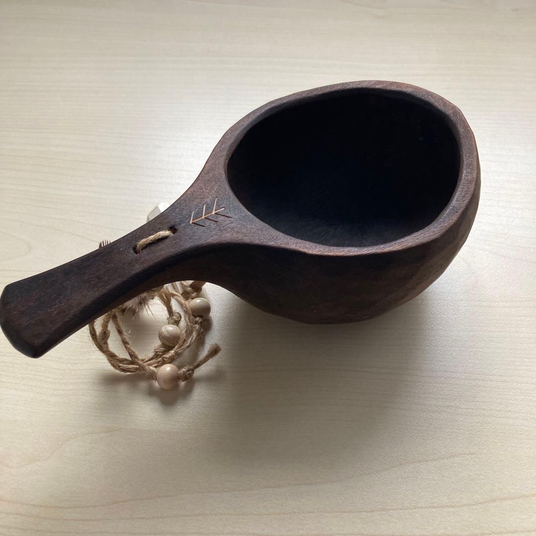 【新品】ソウルオブシベリア　#4 ホワイトペンダント　ククサ　No.8002