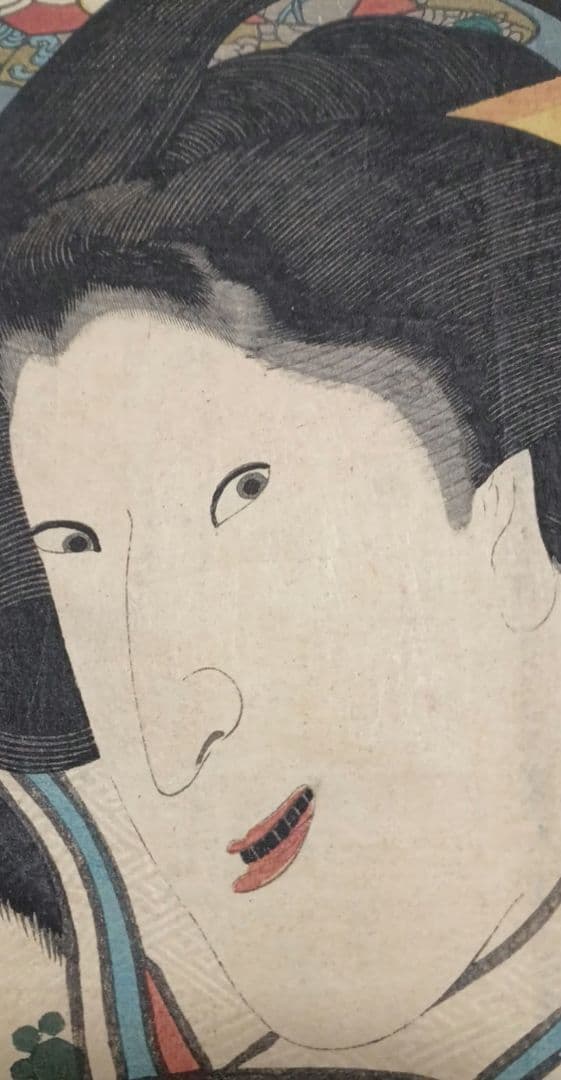 浮世絵版画、江戸紫五十四帖第六末摘花、三代歌川豊国画、嘉永5年出版