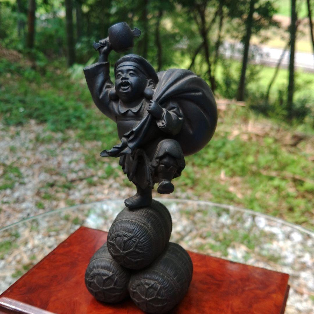 アンティーク　銅鋳物　大黒天像